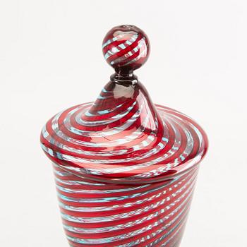 An Italian Murano glass goblet.