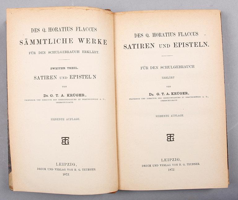 BÖCKER, 9 st, bla "Contes Moraux" av Marmontel, Paris. 1700-tal till tidigt 1900-tal.