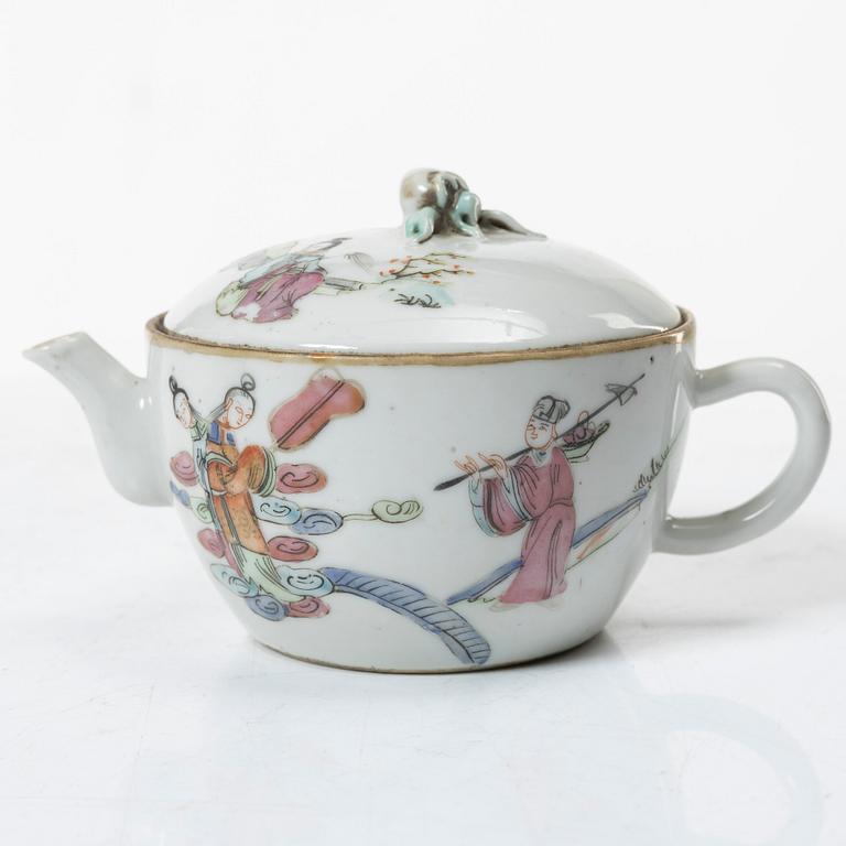 Servisdelar, 6 st, porslin, Kina, 1900-talets början.