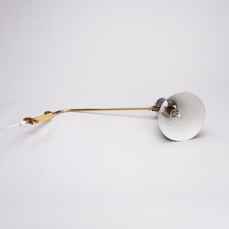 VÄGGLAMPA, stämplad Valinte Oy, 1900-talets mitt.