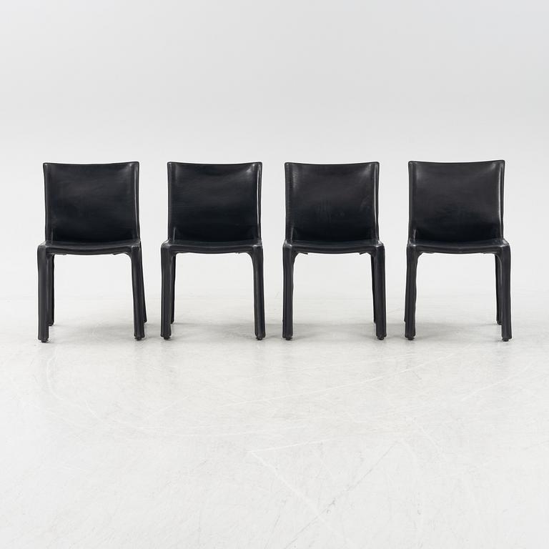 Mario Bellini, stolar, 4st, modell 412 CAB för Cassina, Italien.