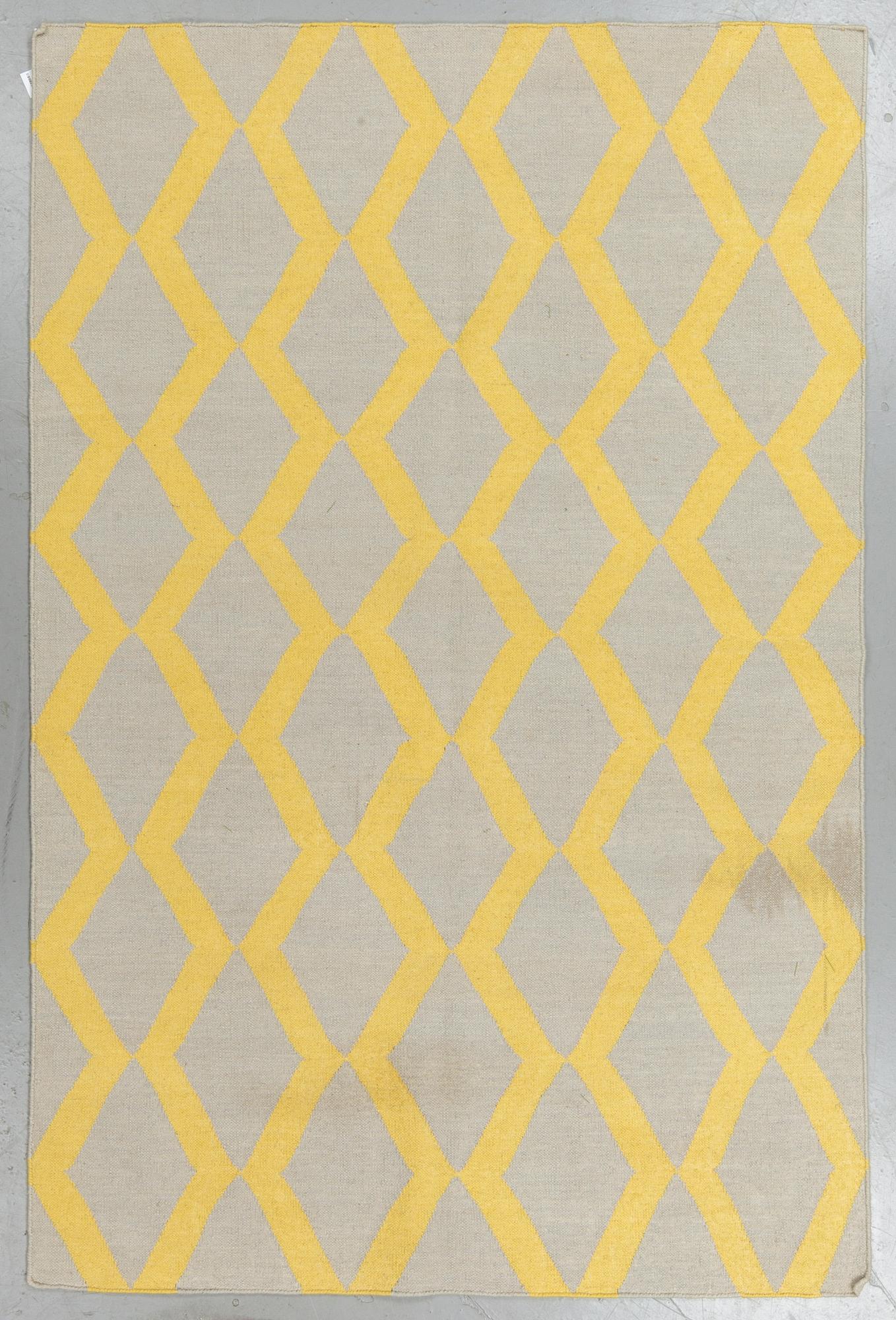 A RUG, flat weave, ca  243 x 155 cm.