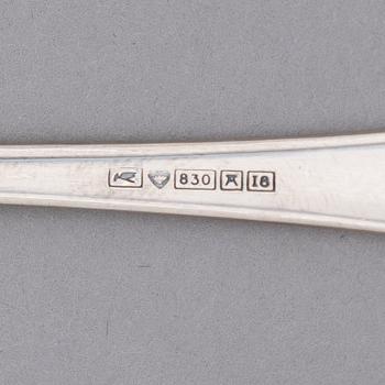 A 131-piece set of 'Suomi' silver cutlery, Suomen Kultaseppä oy/ Kultateollisuus oy, Turku 1927-1991.