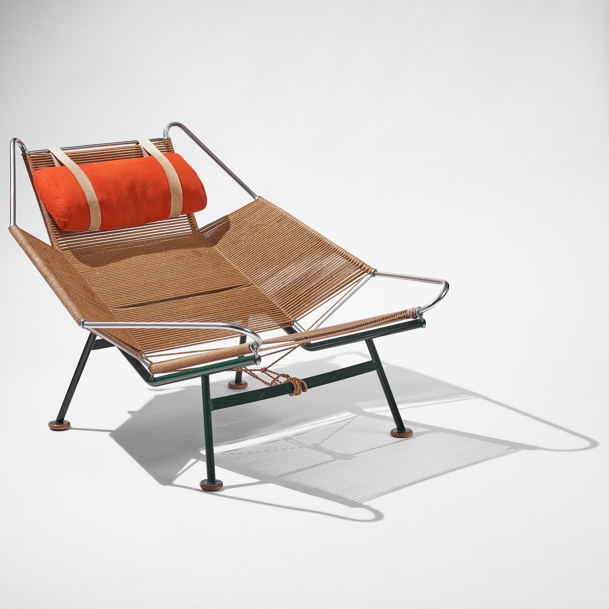 Hans J. Wegner, fåtölj, "Flag Halyard", Getama, Danmark, 1950-60-tal.