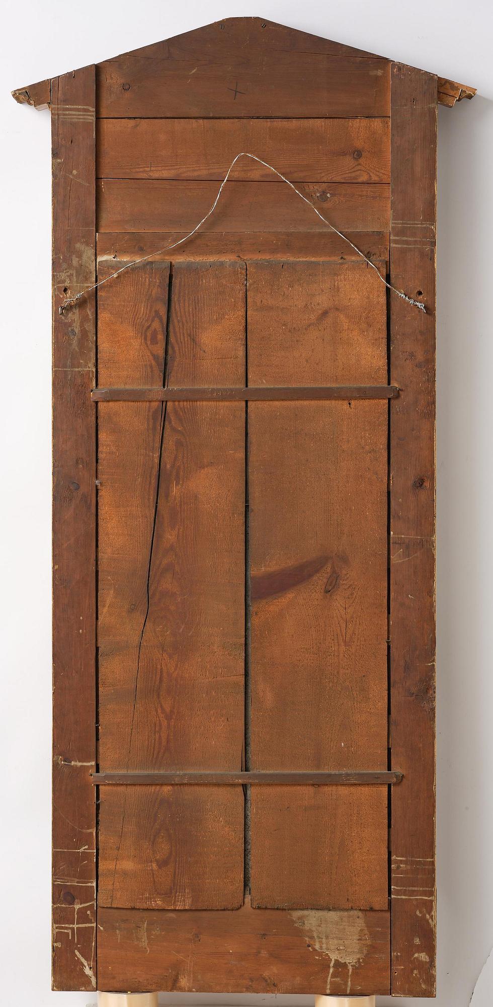 A late Gustavian giltwood mirror, Stockolm circa 1800.