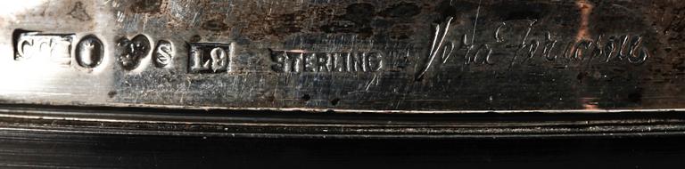 ASKFAT, silver, bakelit, Vera Ferngren, CG Hallberg, Stockholm 1961. Totalvikt ca 160 gram.