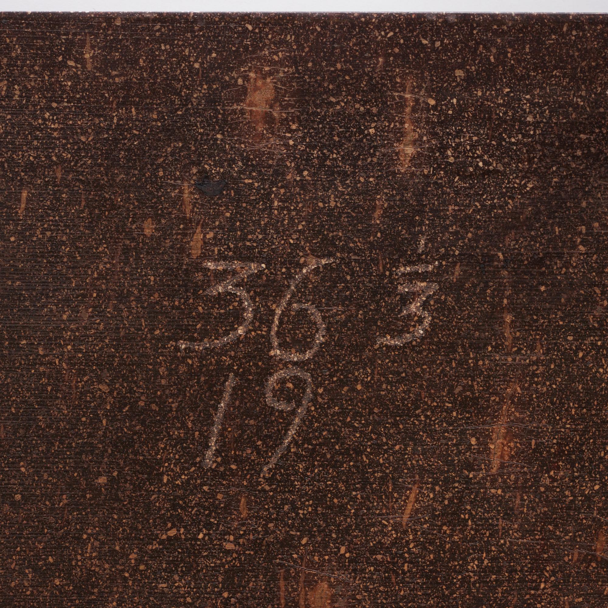 A porhyry stone top from Älvdalens porfyrverk, early 19th century.