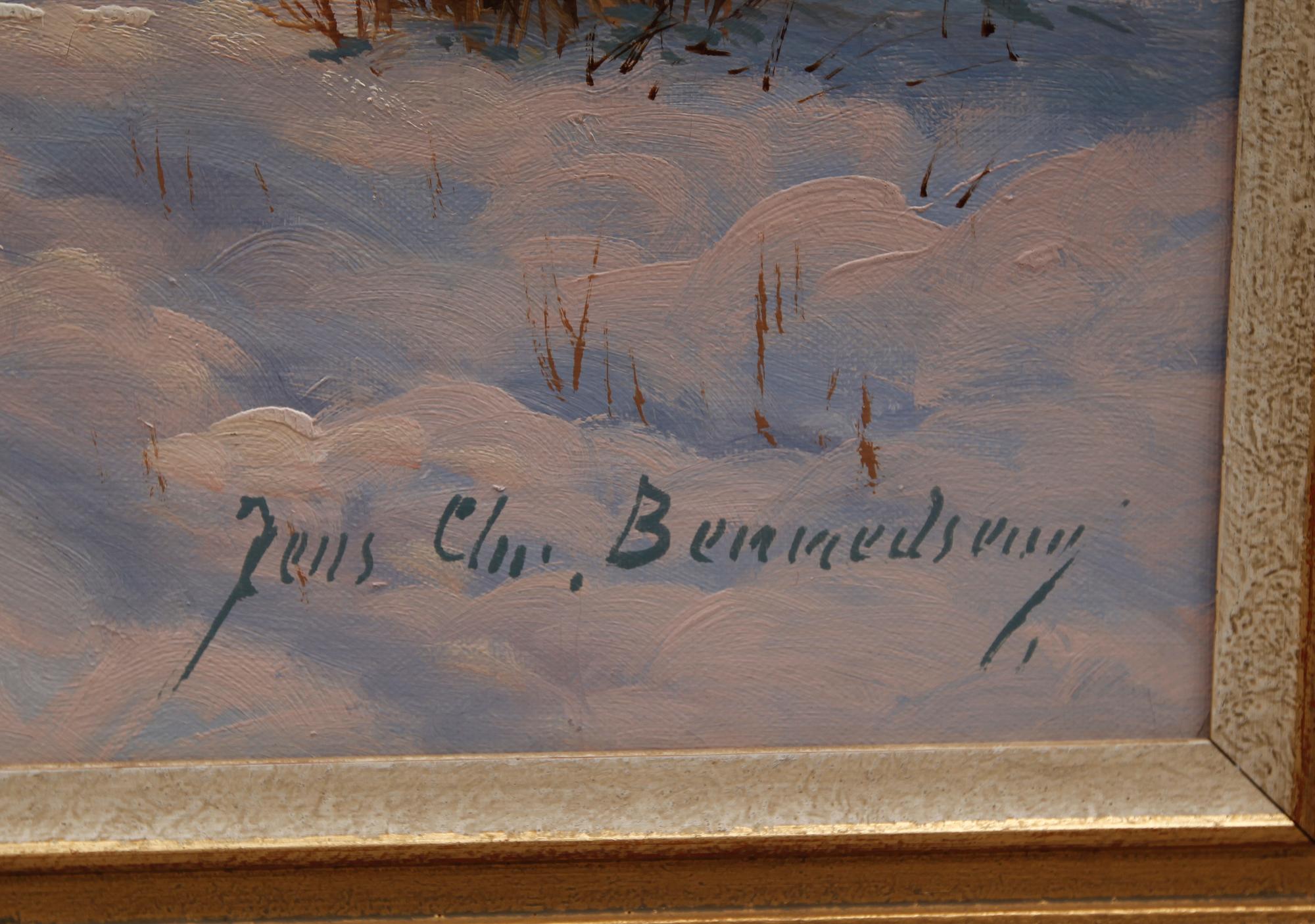 JENS CHRISTIAN BENNEDSEN, olja på duk, signerad.