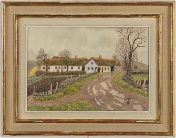 Oskar Bergman, "Gård Maglehem, Skåne".