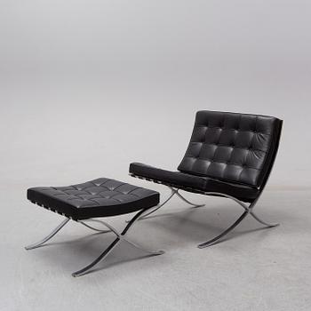 Ludwig Mies van der Rohe, a 'Barcelona' lounge chair and ottoman, Knoll.