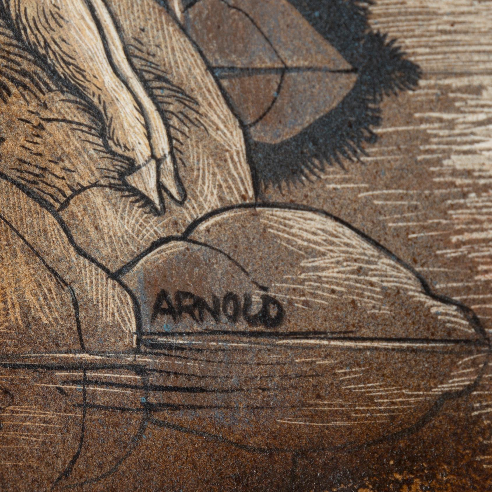 HANS ARNOLD, Acrylic/ink, signed.