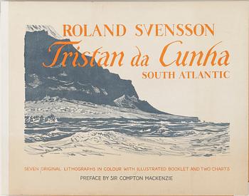 ROLAND SVENSSON, 8 litografier i mapp, "Tristan da Cunha", numrerade och signerade.