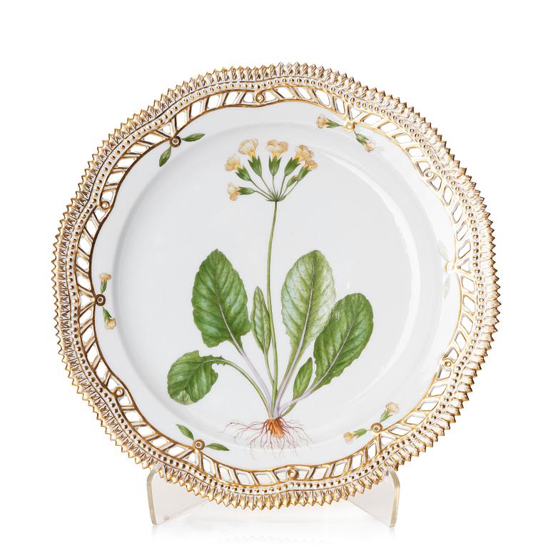 A Royal Copenhagen 'Flora Danica' dish, Denmark, circa 1900.