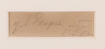 Albert Edelfelt, etsning, osignerad.