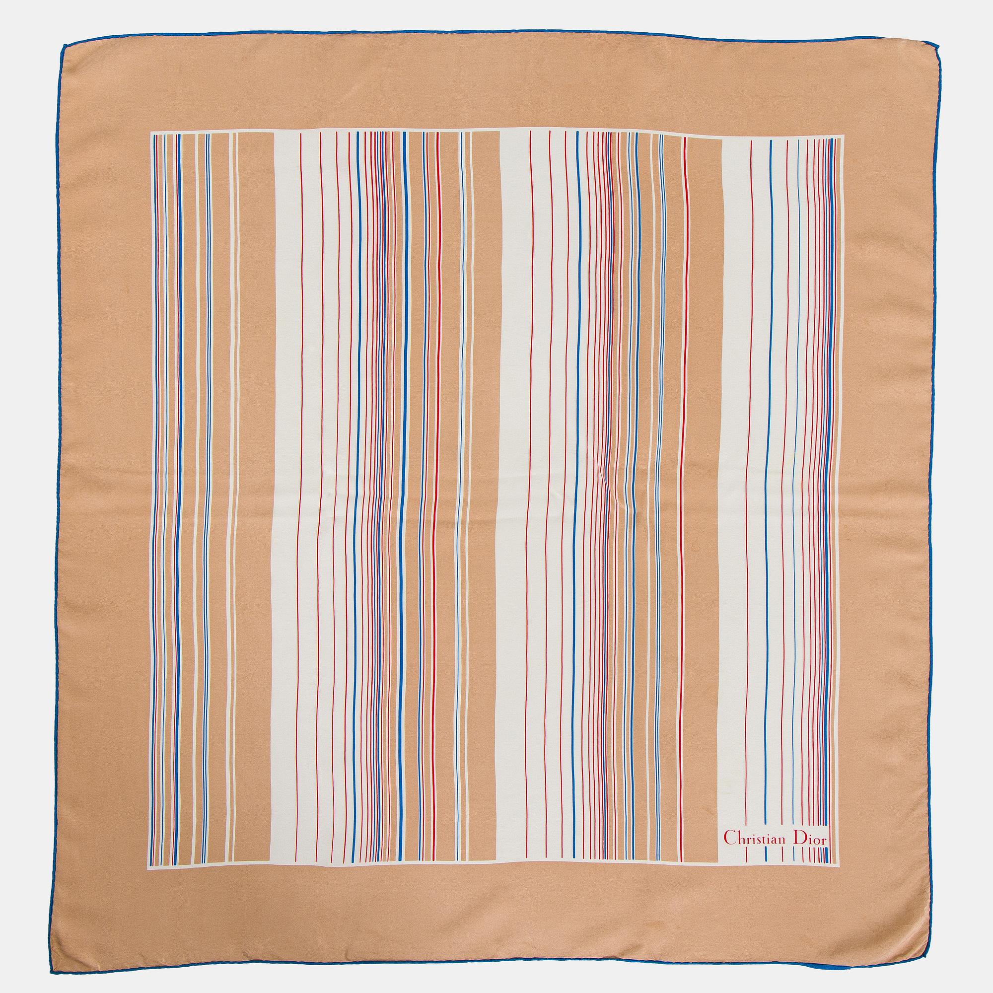 Christian Dior, a silk scarf.