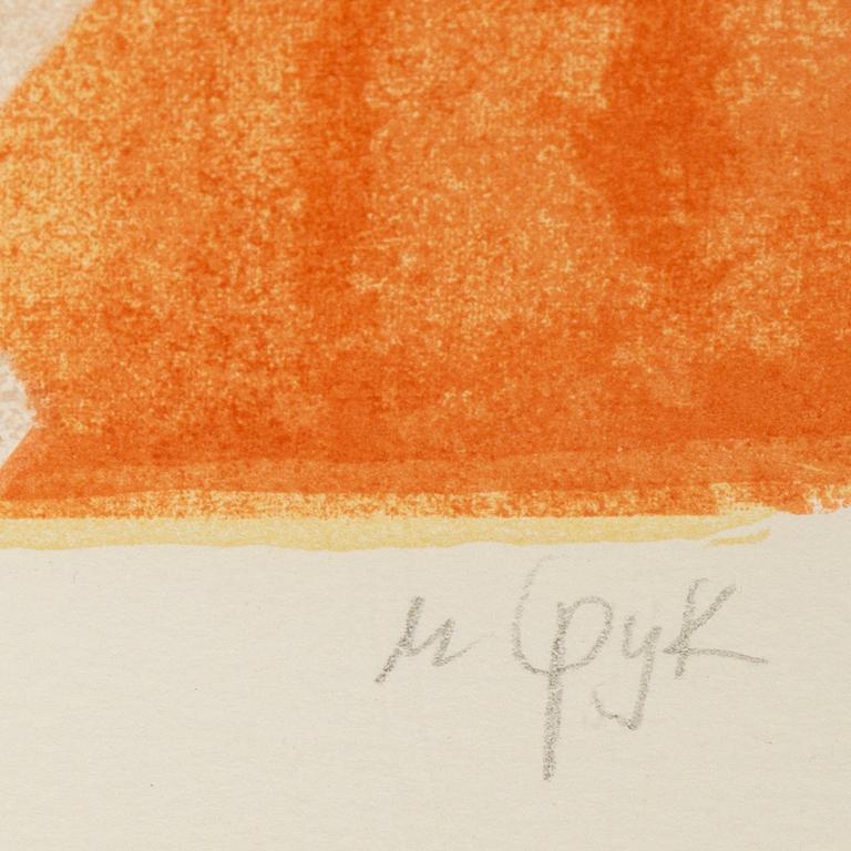 Madeleine Pyk, a lithograph in colours, signed 765/5000.