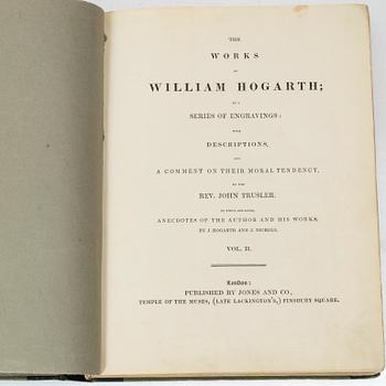 En samling konstböcker, 12 volymer, 1823-1969.