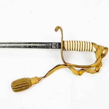 US Navy officer's sword M1852 withc scabbard.