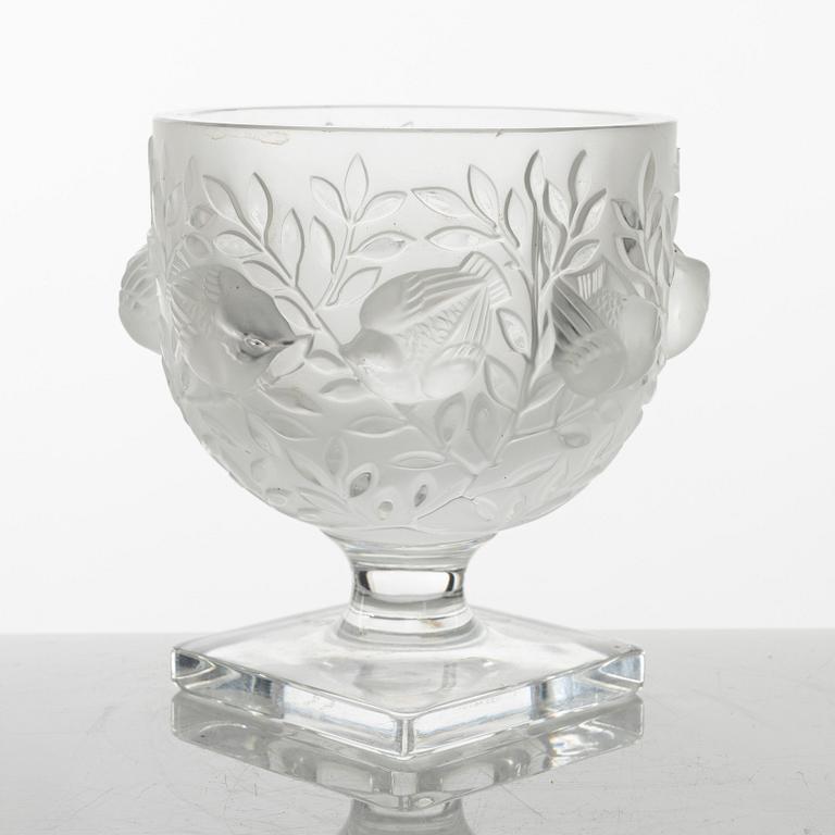 Marc Lalique, skål på fot, "Elisabeth", Lalique, Frankrike.