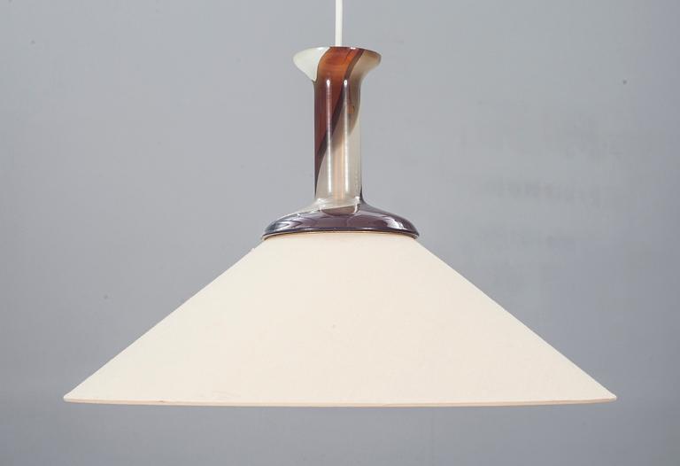 TAKLAMPA, Hannelore Druetler. Signerad Studio Åhus 1980.