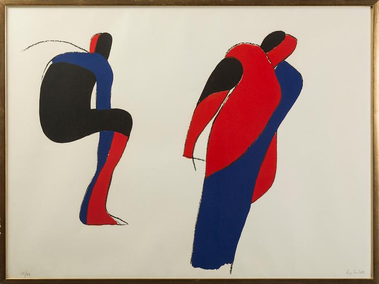 LAGE LINDELL, Lithograph in colours, signed 58/68.