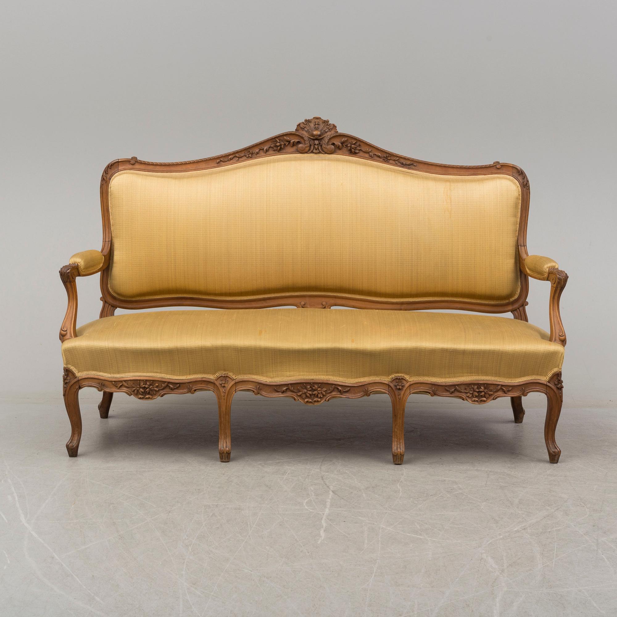 A second half of the 19th century rococo style sofa.