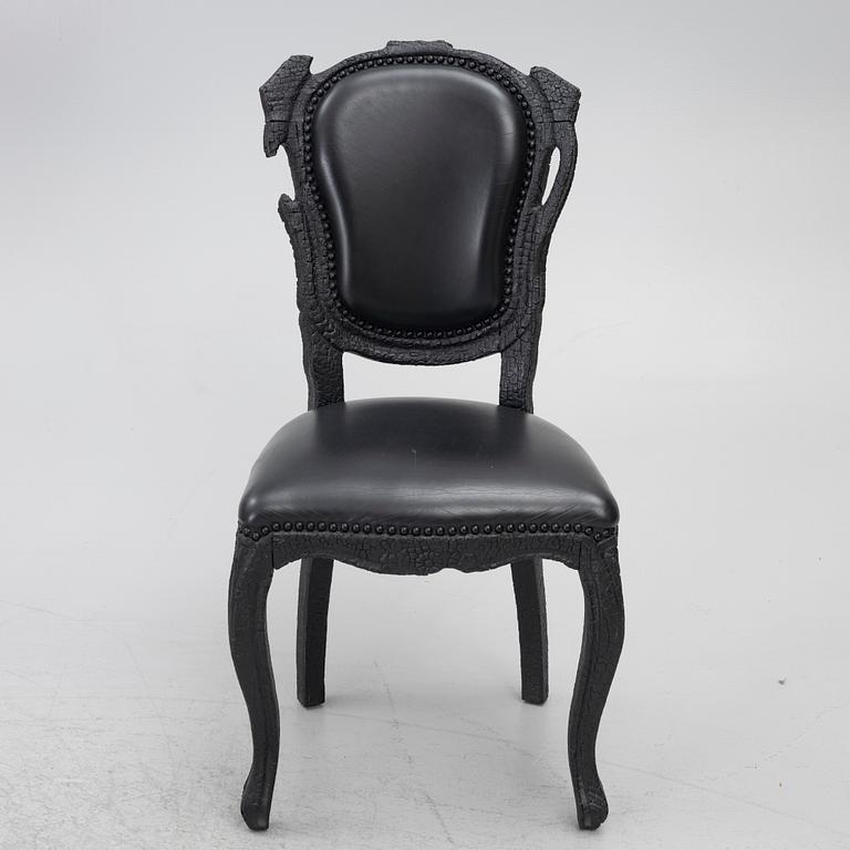 Maarten Baas, chairs 4 pcs, "Smoke Chair", Moooi.