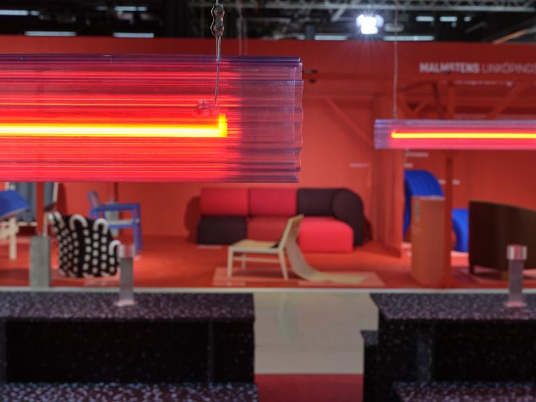 Stamuli, a ceiling lamp, Greenhouse Bar for Stockholm Furniture Fair 2024.