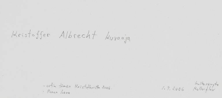 Kristoffer Albrecht, Untitled, 1989.