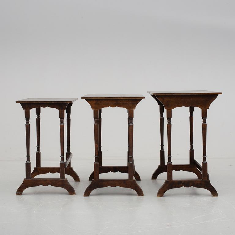 SATSBORD, 3 delar, engelsk stil, 1900-talets andra hälft.