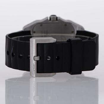 CARTIER, Santos 100 LM, wrist watch, 38 x 38 mm.