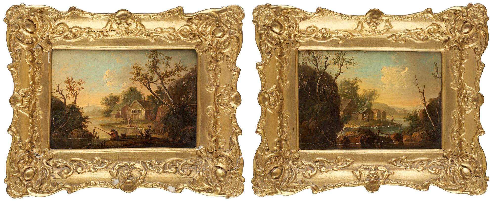 Johan Philip Korn, Landskap med figurer vid vattendrag.