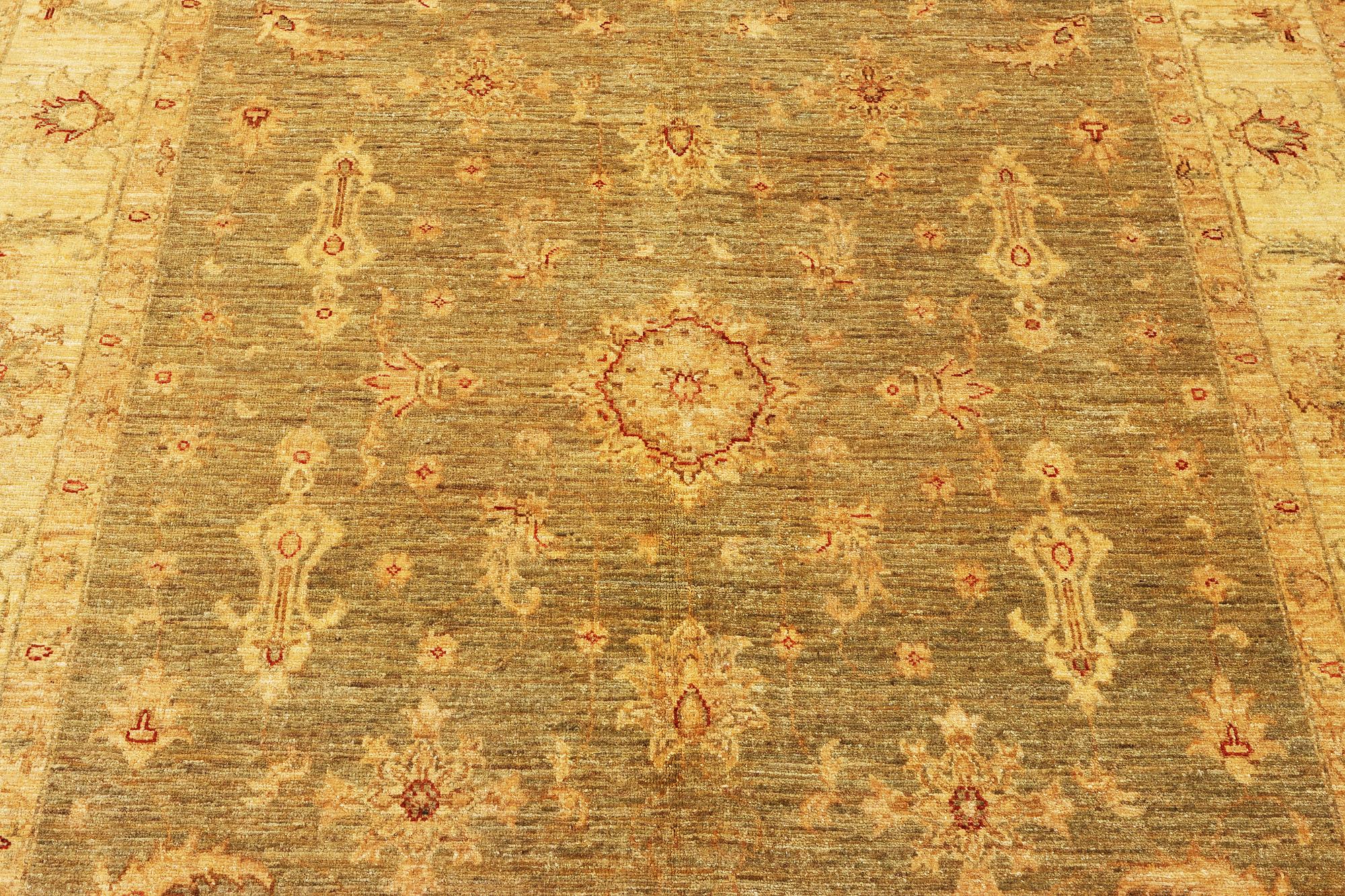 An Ushak rug, c. 244 x 167 cm.