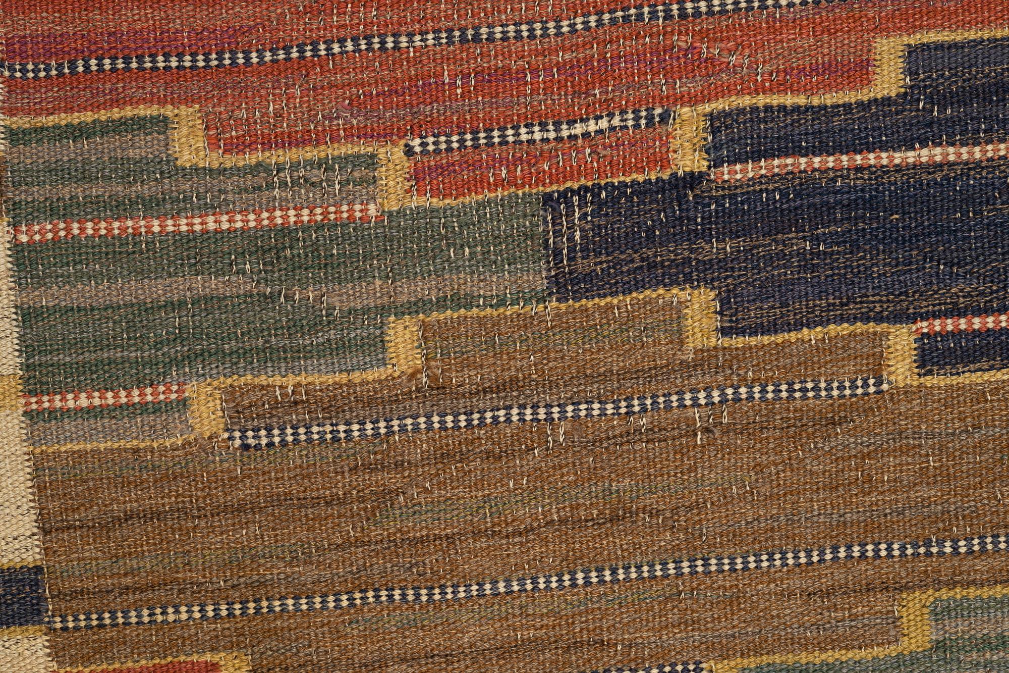 Märta Måås-Fjetterström, matta, "Blå heden", rölakan, ca 294 x 236 cm, signerad MMF.