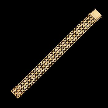 ARMBAND, 18K rött och vitt guld. Vikt 56 ca g.