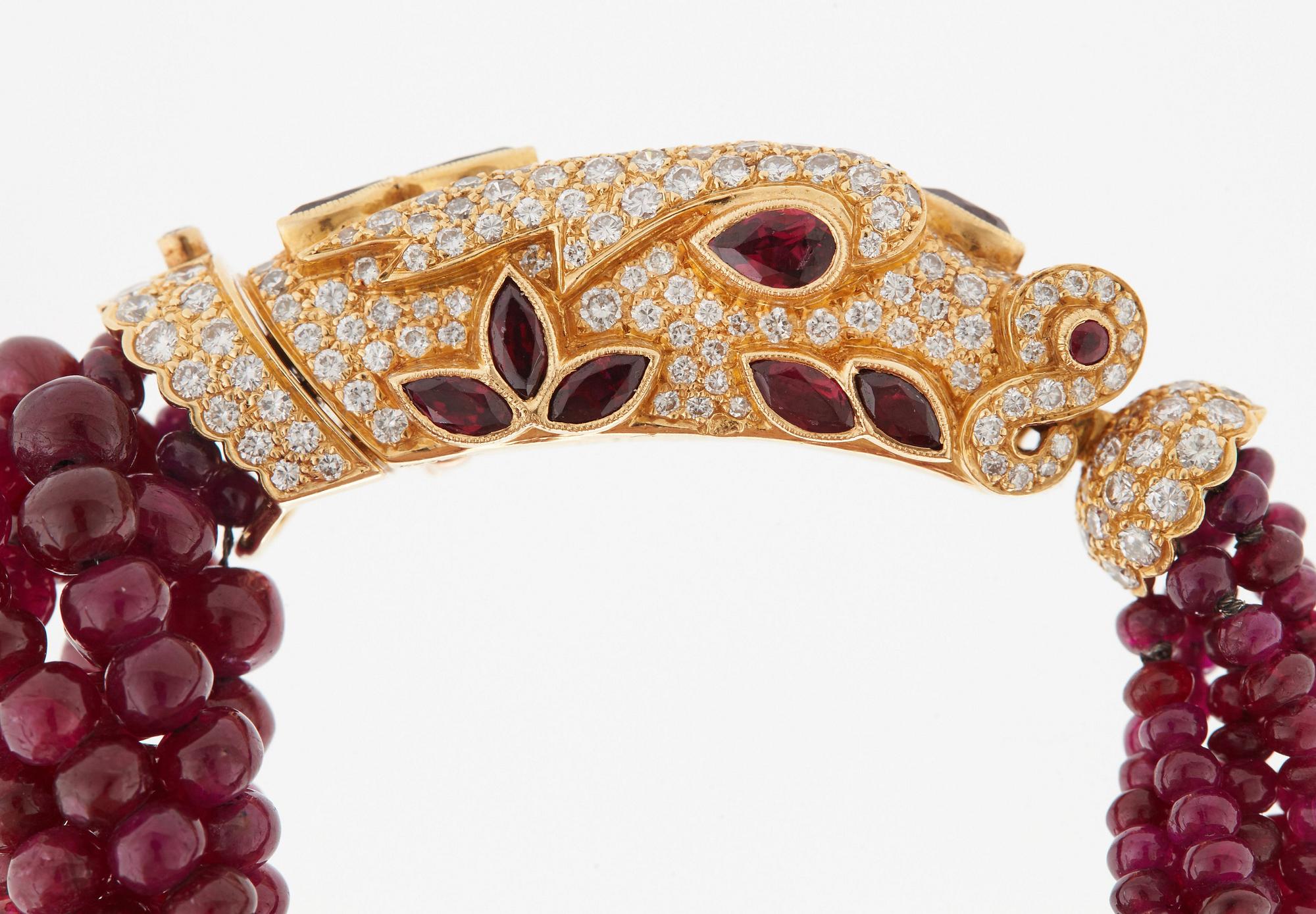 Cartier ruby bracelet hot sale