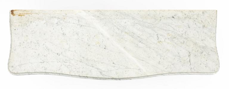 Mirror with console table, Rococo-revival, circa mid-19th century.