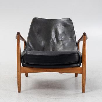 Ib Kofod Larsen, a 'Sälen' (Seal) armchair, Olof Perssons Fåtöljindustri (OPE), Jönköping, Sweden 1950-60s.