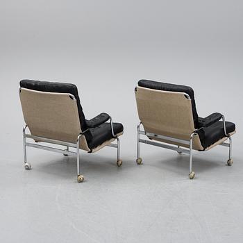 Bruno Mathsson, a pair of 'Karin' armchairs for Dux.