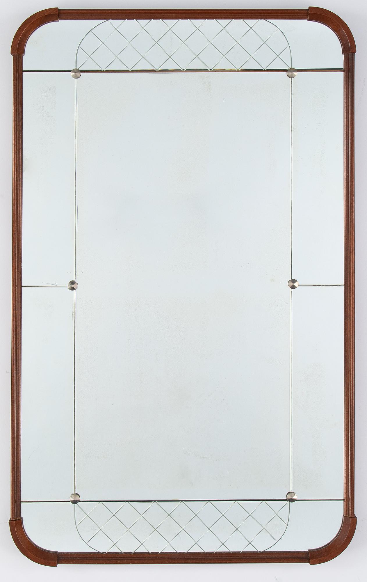 A mirror, Glas och Trä, Hovmantorp, 1950's/1960's.