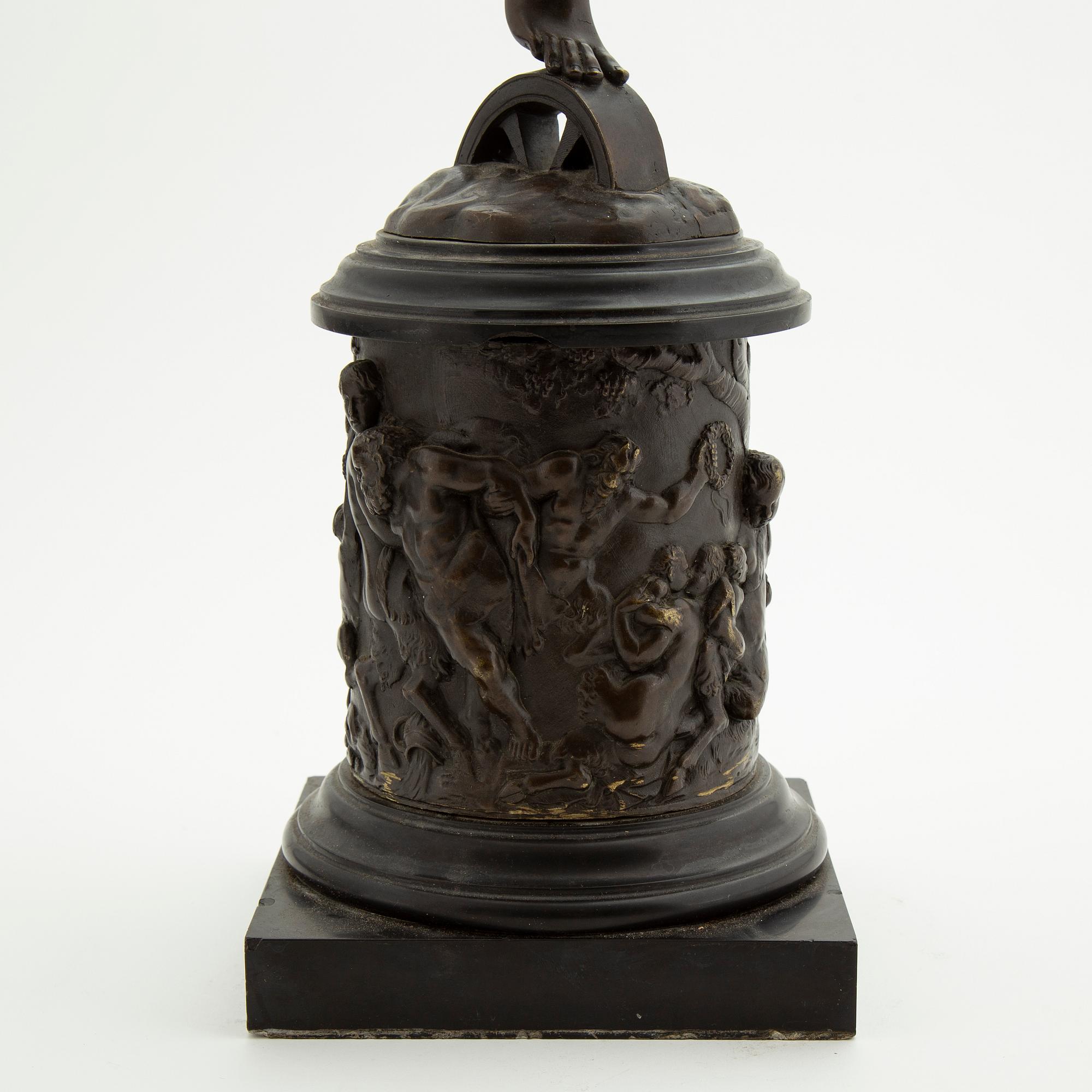 Sculpture, bronze, around 1900.