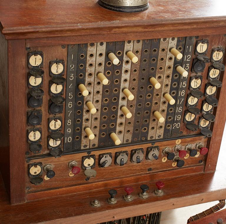 TELEFONVÄXEL, 1900-talets första hälft.