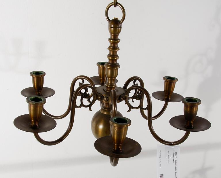 LJUSKRONA, barockstil, 6 ljusarmar.