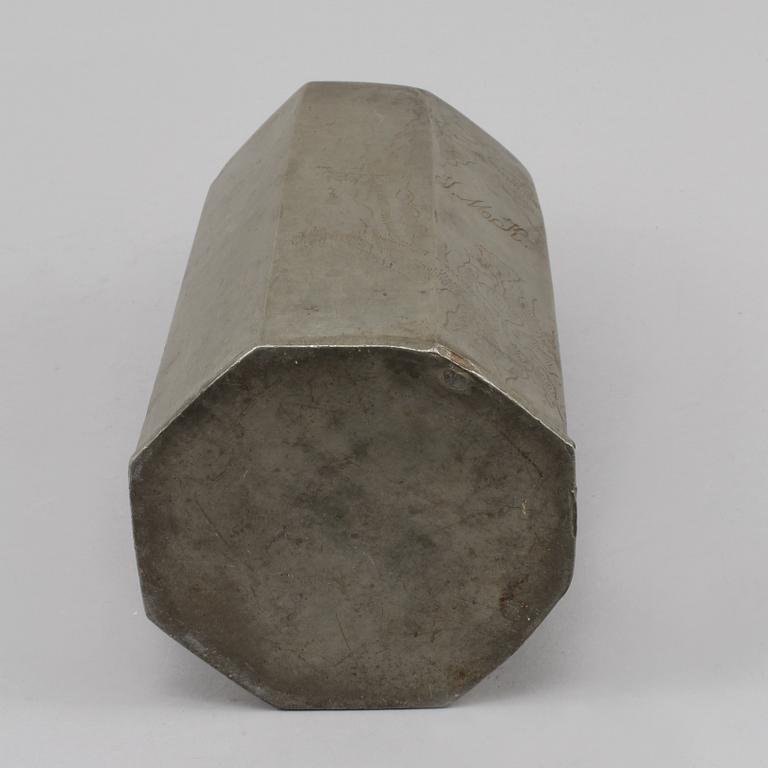PRISMAFLAKSA, tenn, 1700/1800-tal.
