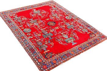 An Afshar rug, a. 237 x 176 cm.
