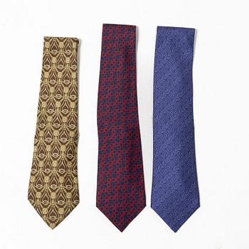 Hermès, ties, 3 pcs.