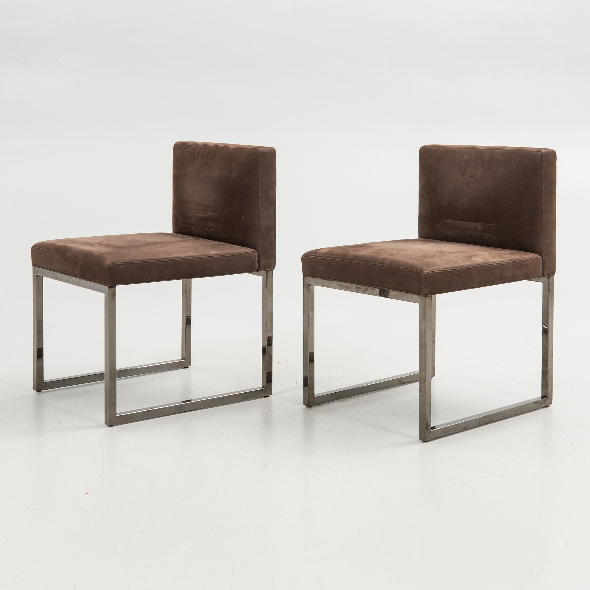 Rodolfo Dordoni, Chairs, a pair, "Bag Chair", Minotti, Italy.