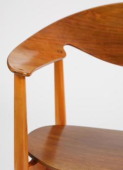Ejner Larsen & Aksel Bender Madsen, a "Metropolitan" chair, Fritz Hansen, Denmark, 1950s.