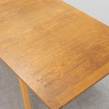 Bertil Fridhagen, an oak-veneered dining table from Bodafors, 1960's.