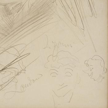 Anders Zorn, Porträttskiss samt karikatyrer.